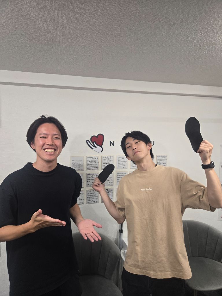 お客様とオーダーメイドインソール